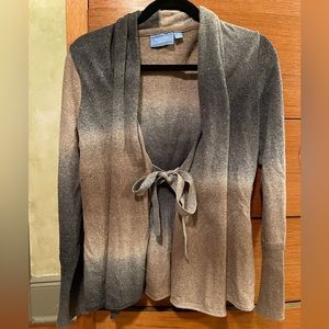 Vera Wang tie front cardigan - Ombré in warm tone. Great condition! Size Medium.